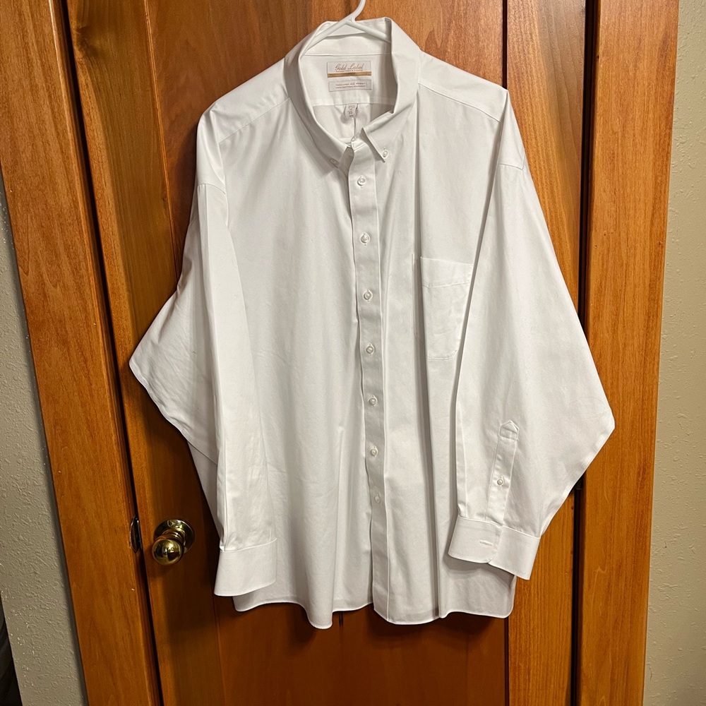 Roundtree & Yorke Gold Label Crisp White Dress Shirt